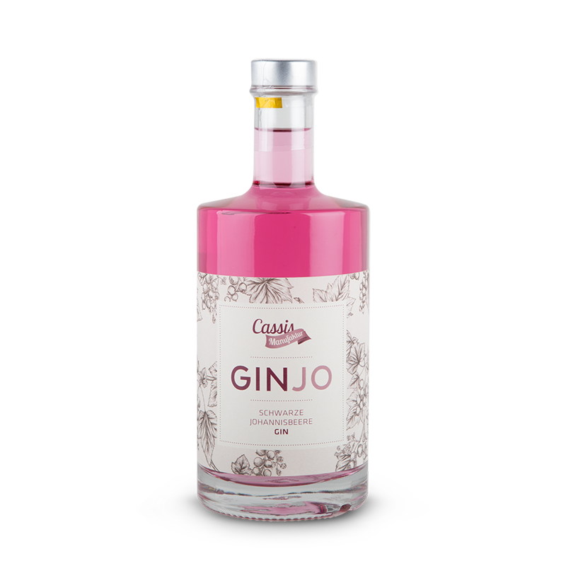 GINJO - Schwarzer Johannisbeer-Gin, 0,2l (42% Vol.)