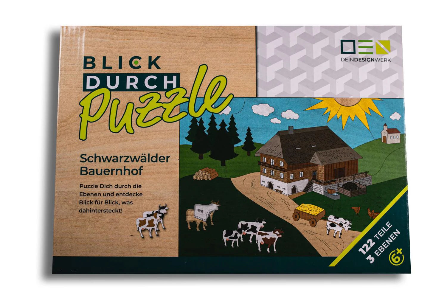 Blick-Durch-Puzzle: Schwarzwälder Bauernhof