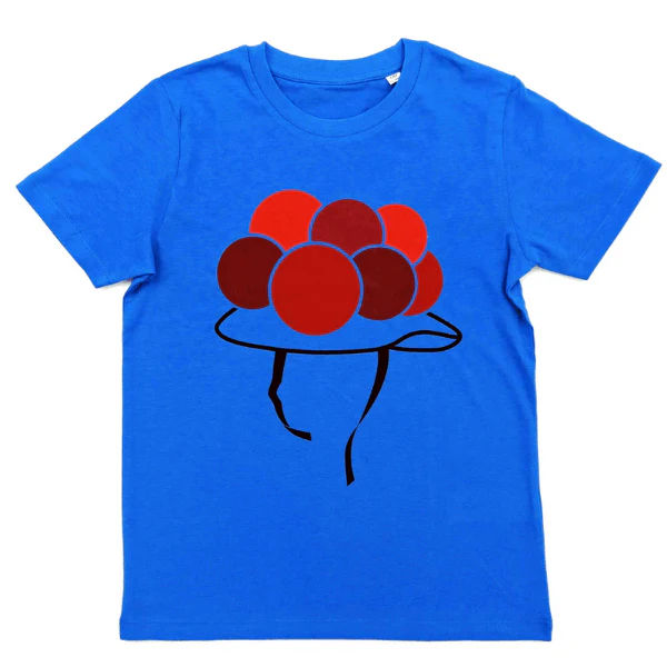 T-Shirt Kinder Jungen in blau mit Bollenhut-Motiv
