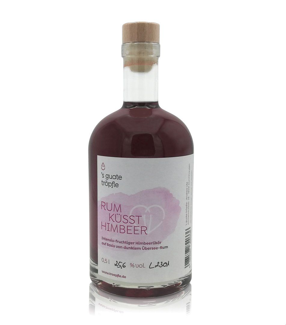 RUM küsst Himbeer Likör