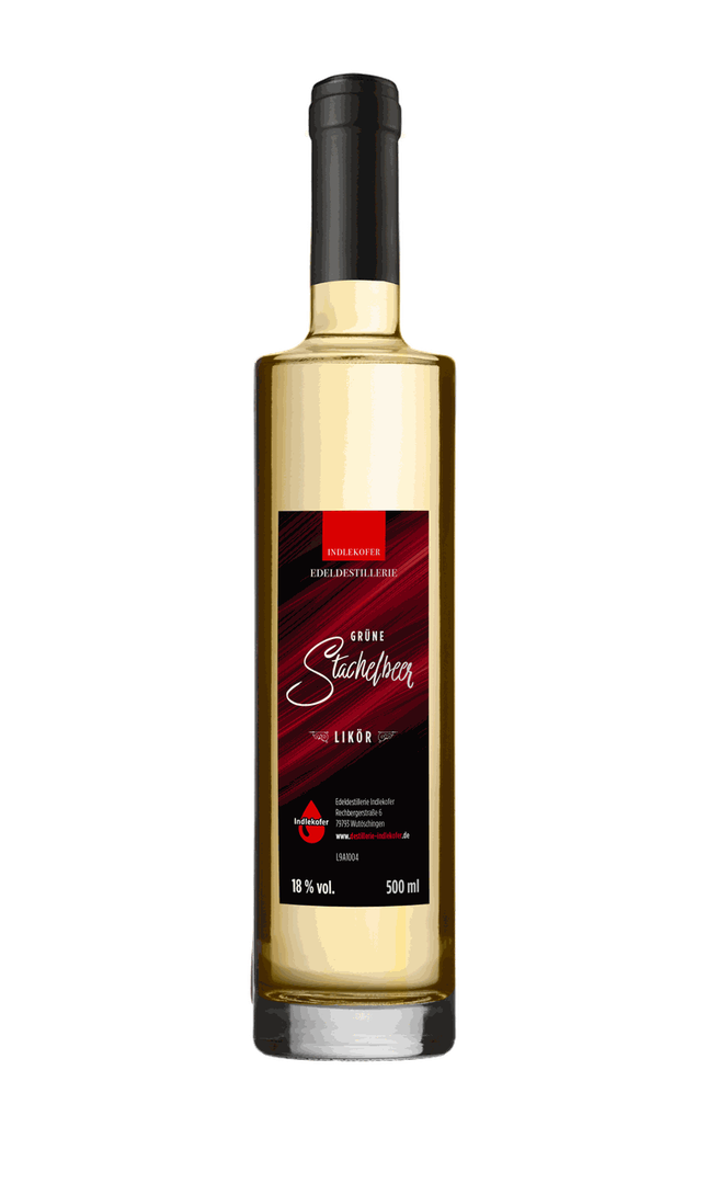 Grüner Stachelbeerlikör