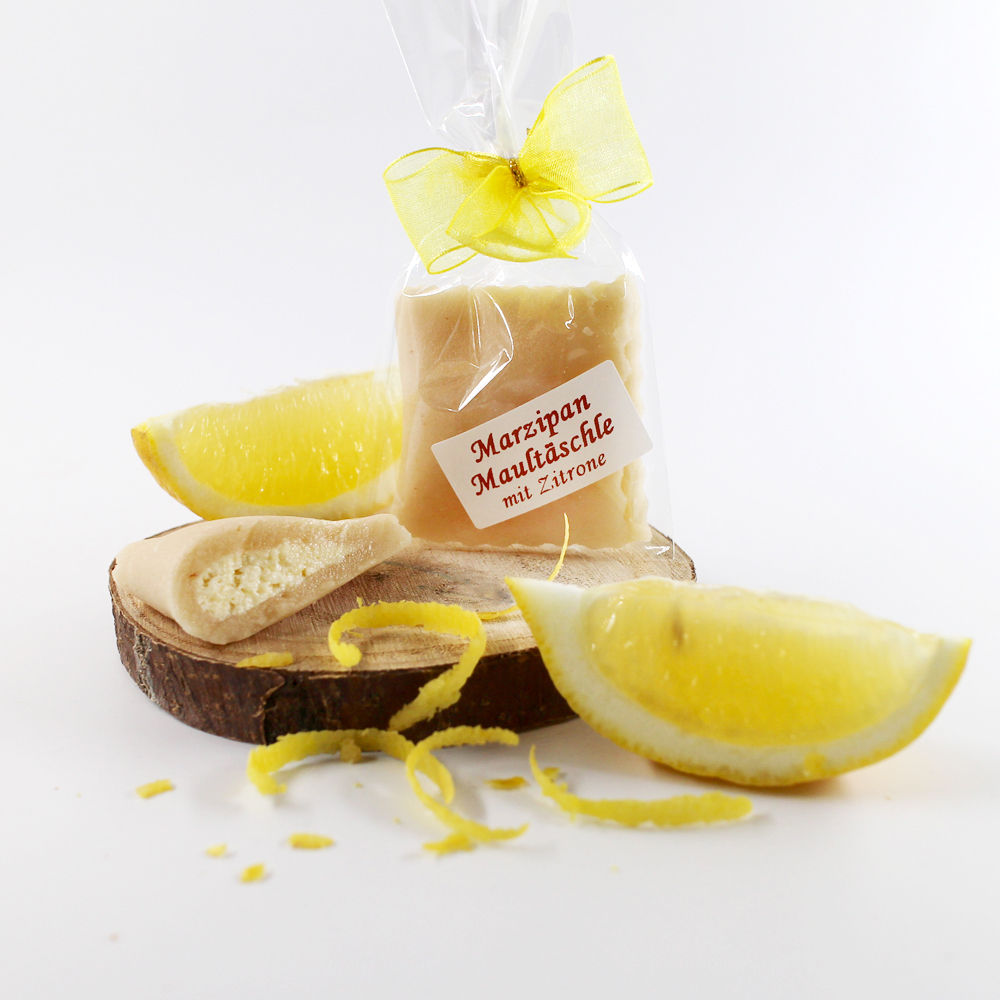 Marzipan-Maultäschle mit Zitronenfüllung