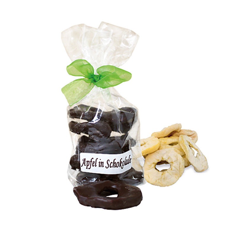 Apfel in Schokolade