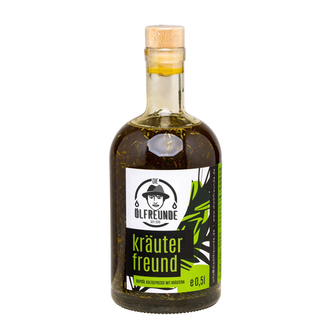 Kräuterfreund 500 ml Rapsöl mit Kräutern nativ kaltgepresst