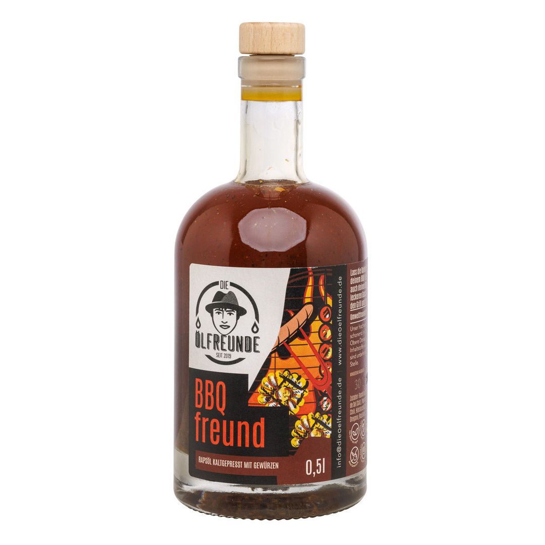 BBQ-Freund 500 ml Rapsöl mit Gewürzen nativ kaltgepresst