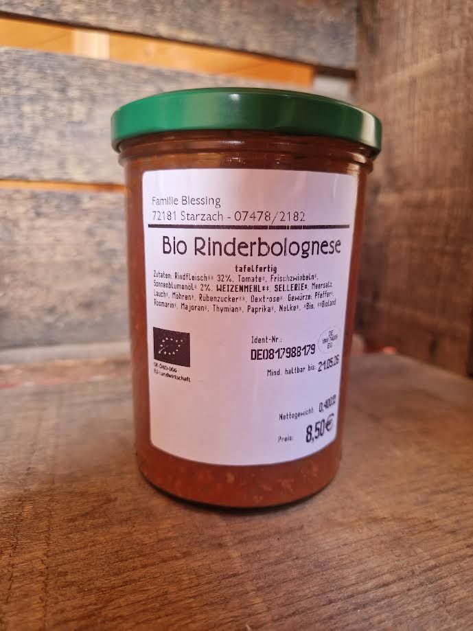 Bio Rinderbolognese 400 g