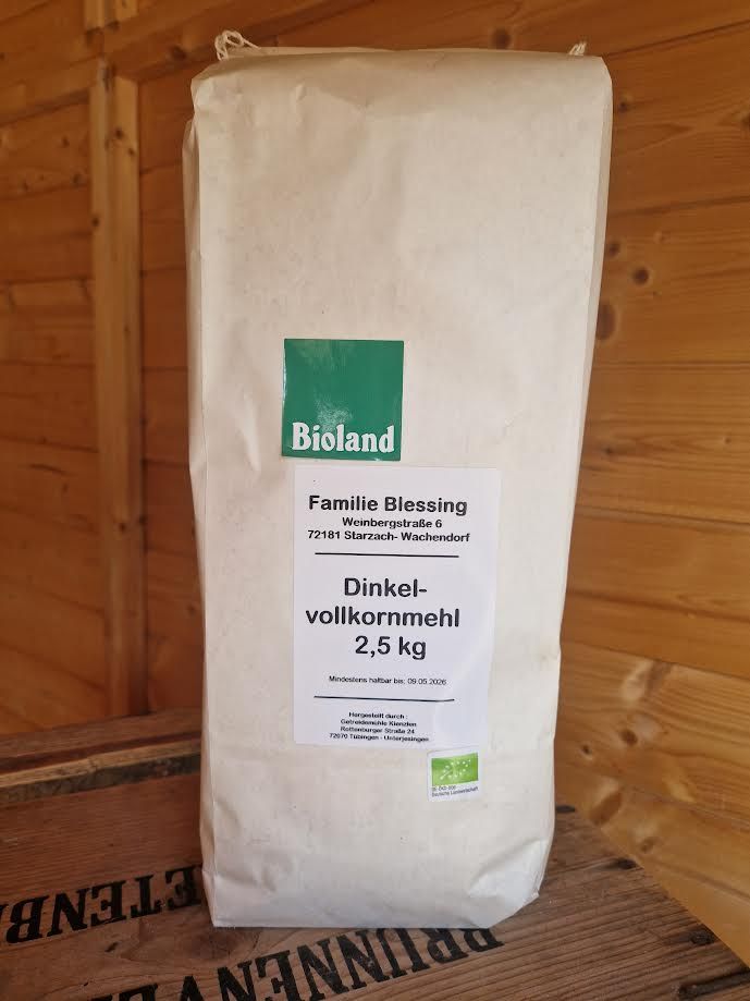 Dinkelvollkornmehl - 2,5 kg