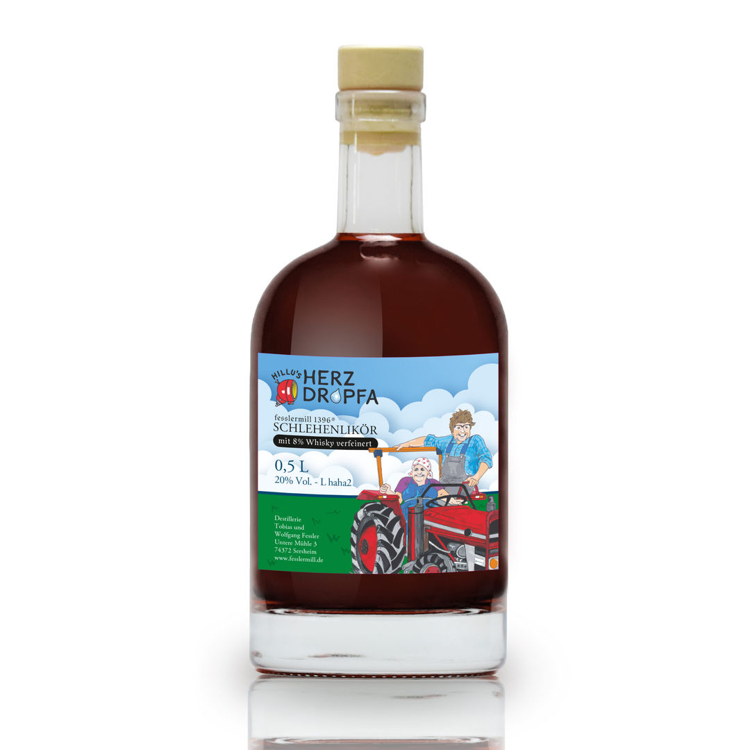 Hillus Herzdropfa Schlehenlikör mit Whisky