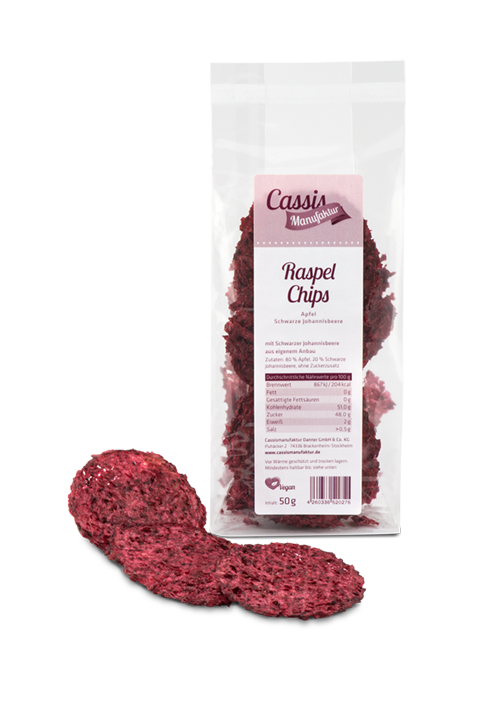 Raspel Chips Apfel-Johannisbeere 50g