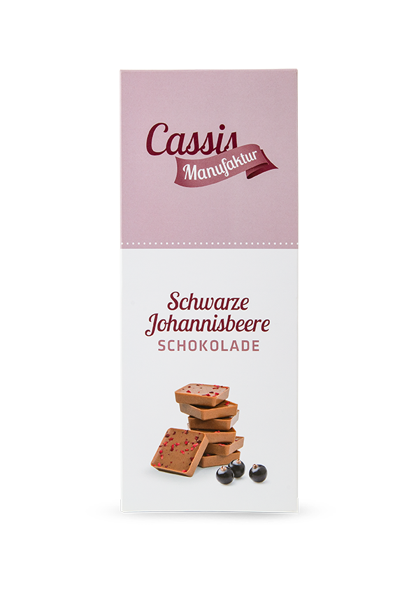 Schokolade Vollmilch Schwarze Johannisbeere