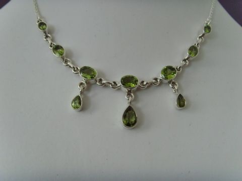 Peridot - Collier / Silber 925