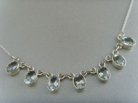Aquamarin - Collier / Silber 925