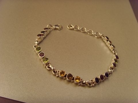 Multicolor-Armband / 925'er Silber