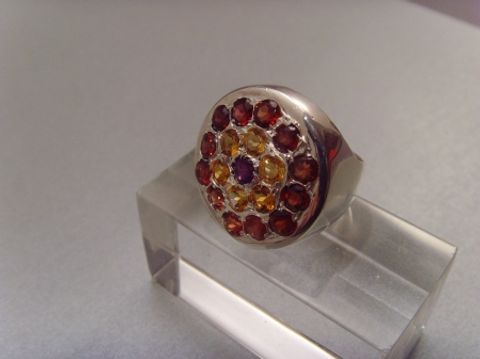Multicolor-Ring / 925'er Silber