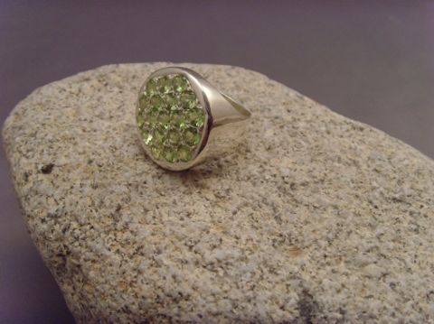 Peridot-Ring / 925'er Silber