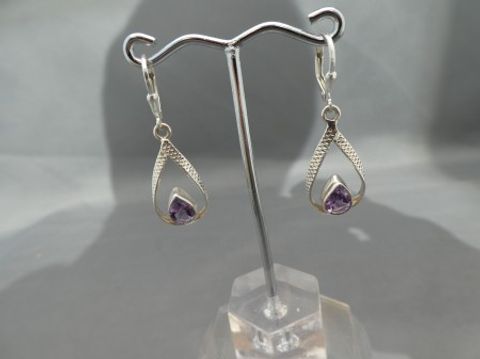 Ohrhänger Amethyst - 925'er Silber