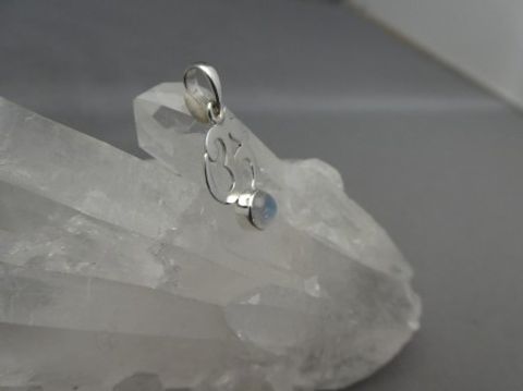 OM / Mondstein - Anhänger / 925'er Silber