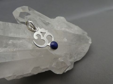 OM / Lapis-Lazuli - Anhänger / 925'er Silber