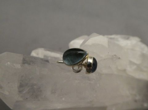 Ohrstecker Apatit / 925'er Silber / Tropfenform
