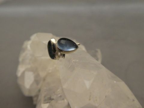 Ohrstecker Apatit / 925'er Silber / Tropfenform