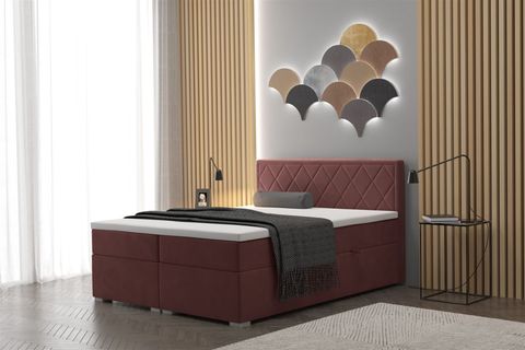 Boxspringbett Schlafzimmerbett RAMIRO 140x220cm in div. Farbvarianten