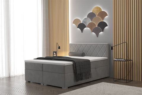 Boxspringbett Schlafzimmerbett RAMIRO 120x220cm in div. Farbvarianten