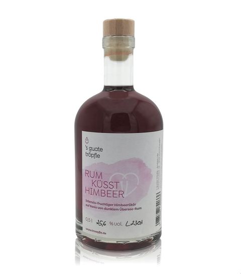 RUM küsst Himbeer Likör