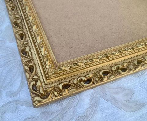 Barock Bilderrahmen Gold 43x36 Antik Fotorahmen 32x26cm Gemälderahmen Prunk