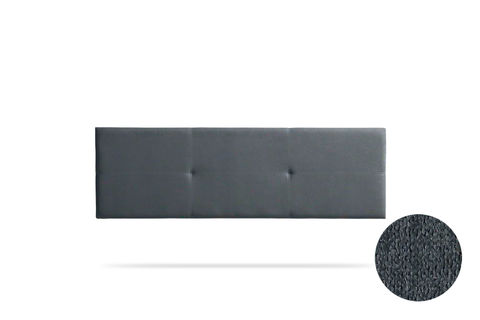 Gepolstertes Kopfteil ALMA Aqualine 90x50x5 cm - Dunkelgrau - Moonia