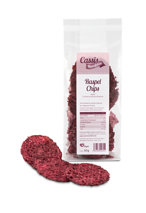 Raspel Chips Apfel-Johannisbeere 50g