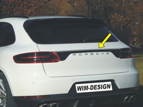HECKKLAPPE-DESIGN Aufkleber für Porsche MACAN "Made in Germany"