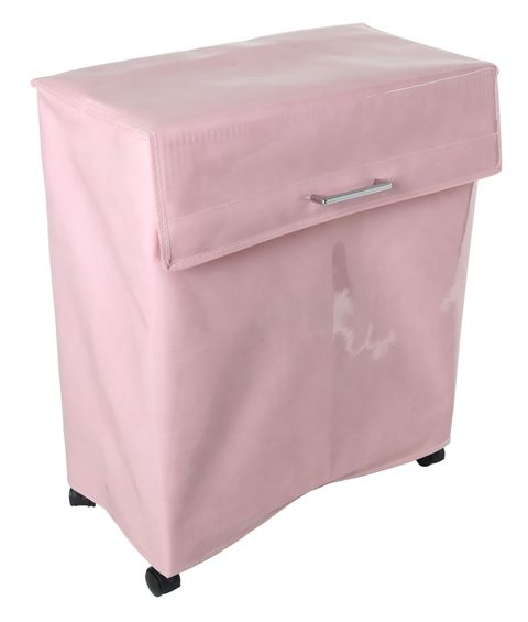 Wäschesammler Wäschebehälter Space Saver Lack Rosa Wäschebehälter Wäschesortierer Wäschetruhe Wäschetonne Wäschebox