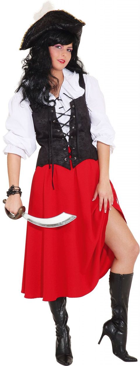 Rock rot Raffrock Rock Piratin Rock Cowgirl Mittelalter Piratenrock Karneval Kostüm Piratenkostüm Mittelalterkostüm Magd Kostüm Fasching Fasnacht SONDERPREIS