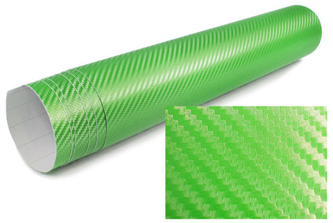 3D Carbon Folie selbstklebend 30cm *1.27 Meter grün