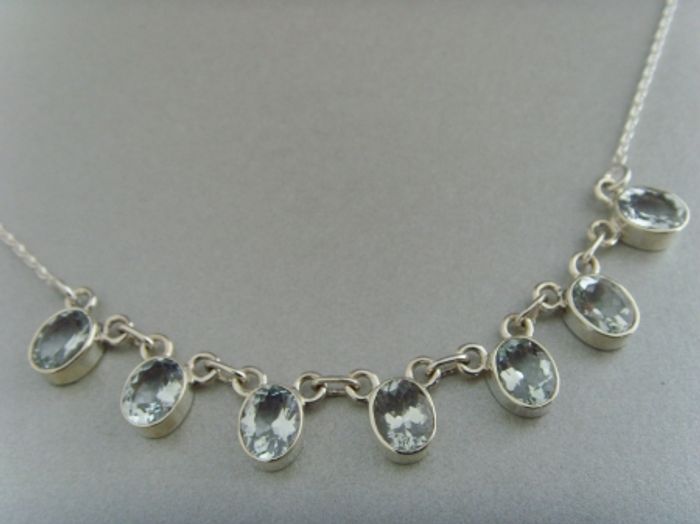 Aquamarin - Collier / Silber 925
