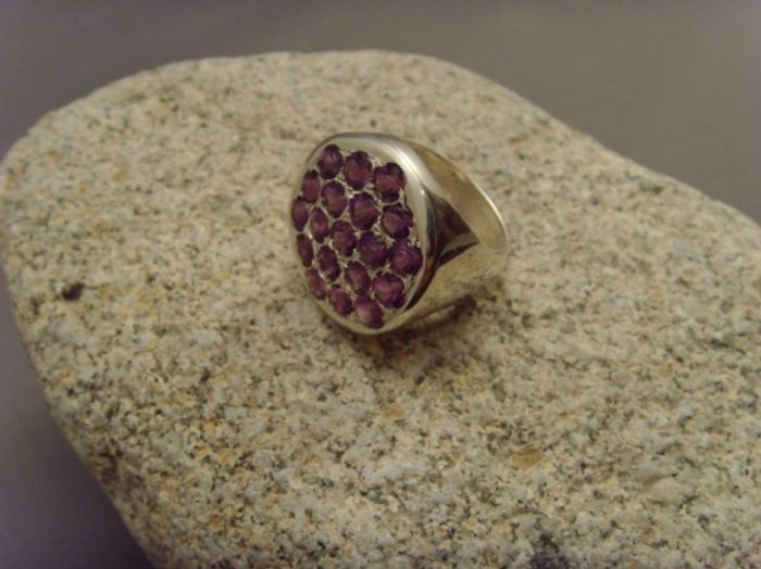 Amethyst-Ring / 925'er Silber