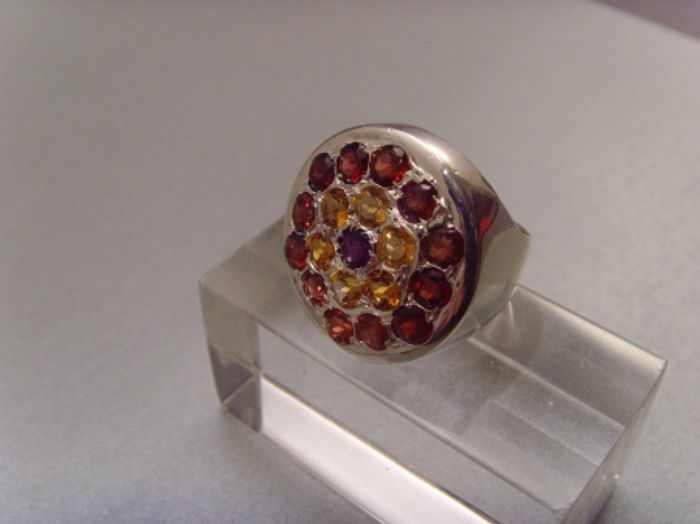 Multicolor-Ring / 925'er Silber