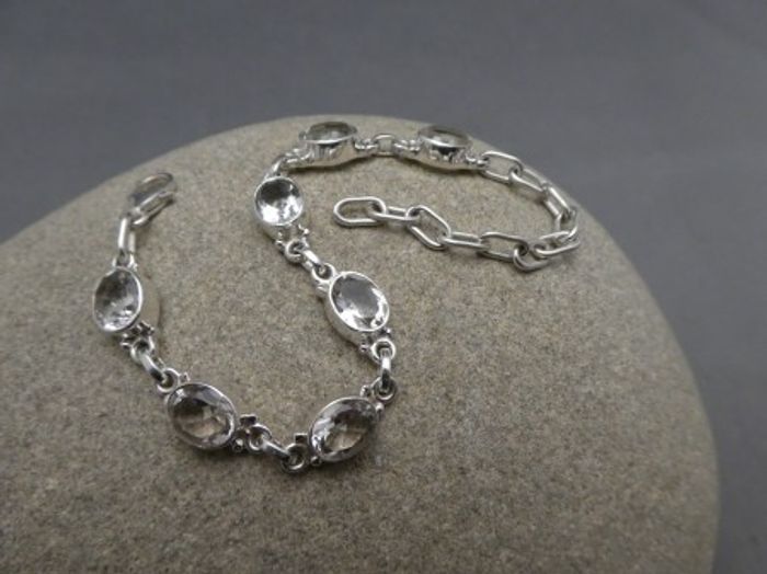 Bergkristall - Armband / 925'er Silber