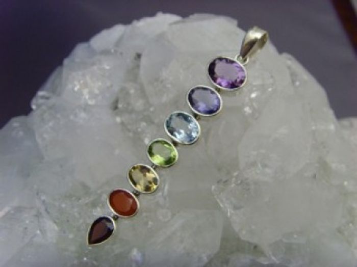 Chakra Anhänger / 925 er Silber /