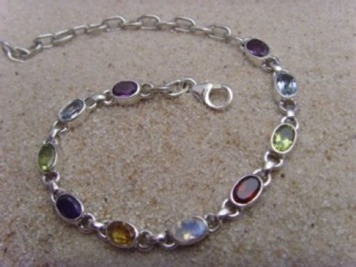 Armband - multicolor - 925'er Silber