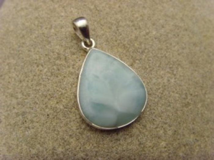 Larimar Anhänger / Tropfenform
