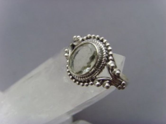 Turmalin Ring / 925'er Silber / facettiert