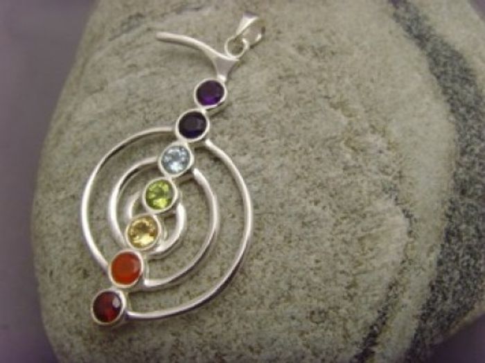 Chakra-Anhänger / 925'er Silber