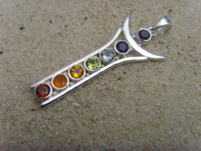 Chakra-Anhänger / 925'er Silber