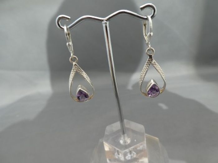 Ohrhänger Amethyst - 925'er Silber