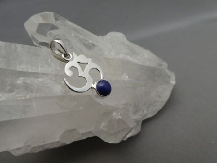 OM / Lapis-Lazuli - Anhänger / 925'er Silber
