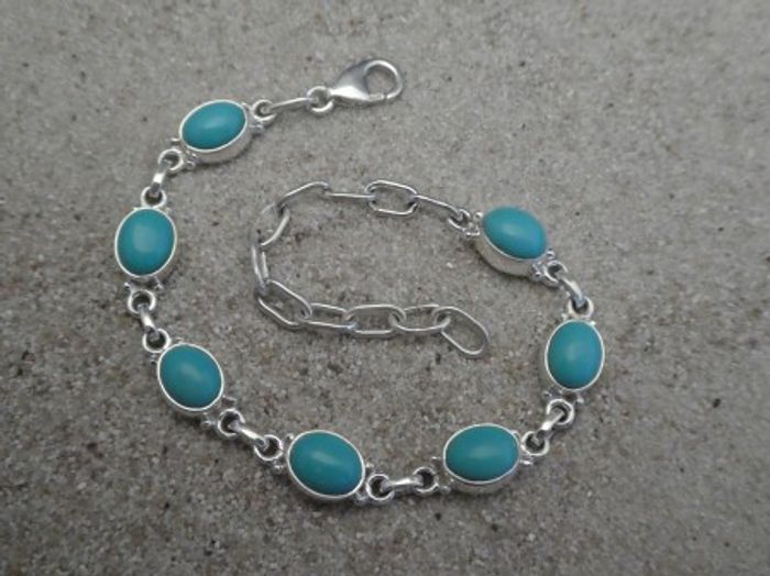 Arizona-Türkis Armband / 925'er Silber