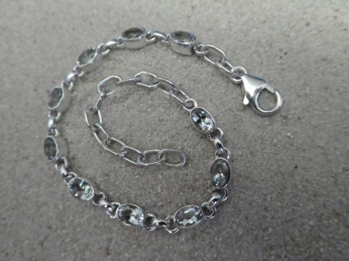 Aquamarin Armband / 925'er Silber