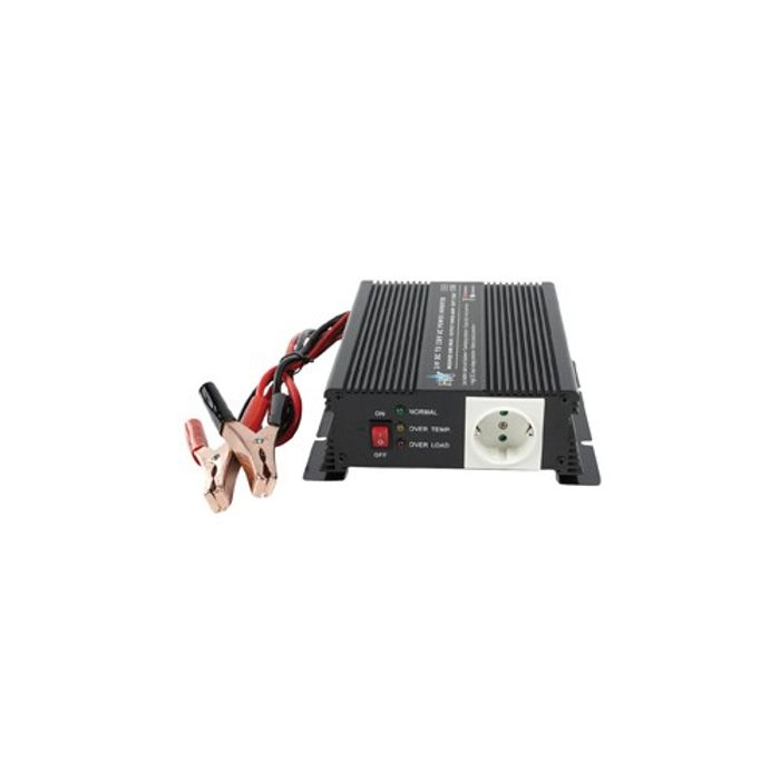 Wechselrichter 24V - 230V 600 Watt mit Ladegerät