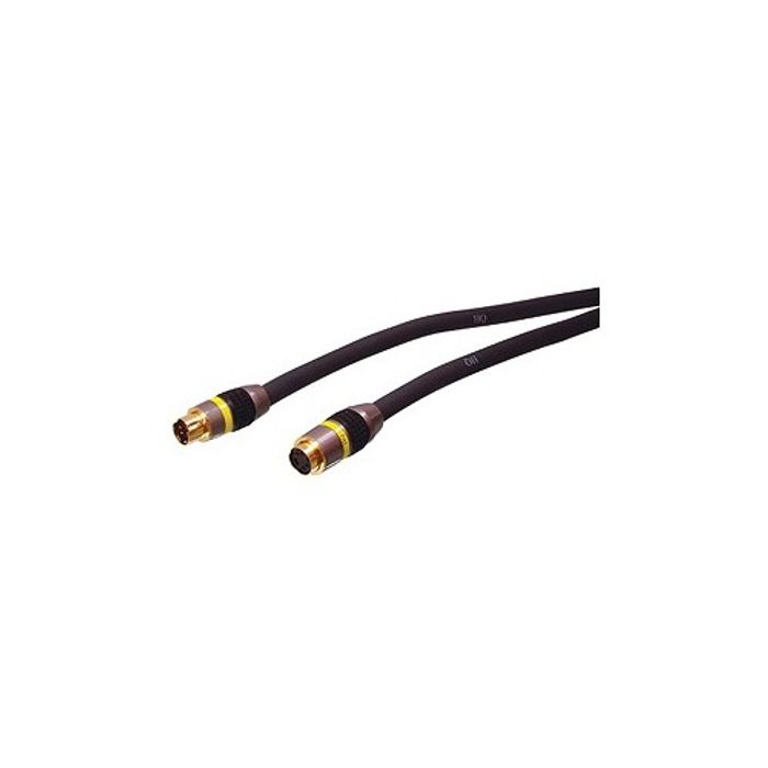 S-VHS Kabel Stecker - Kupplung Vergoldet 5M
